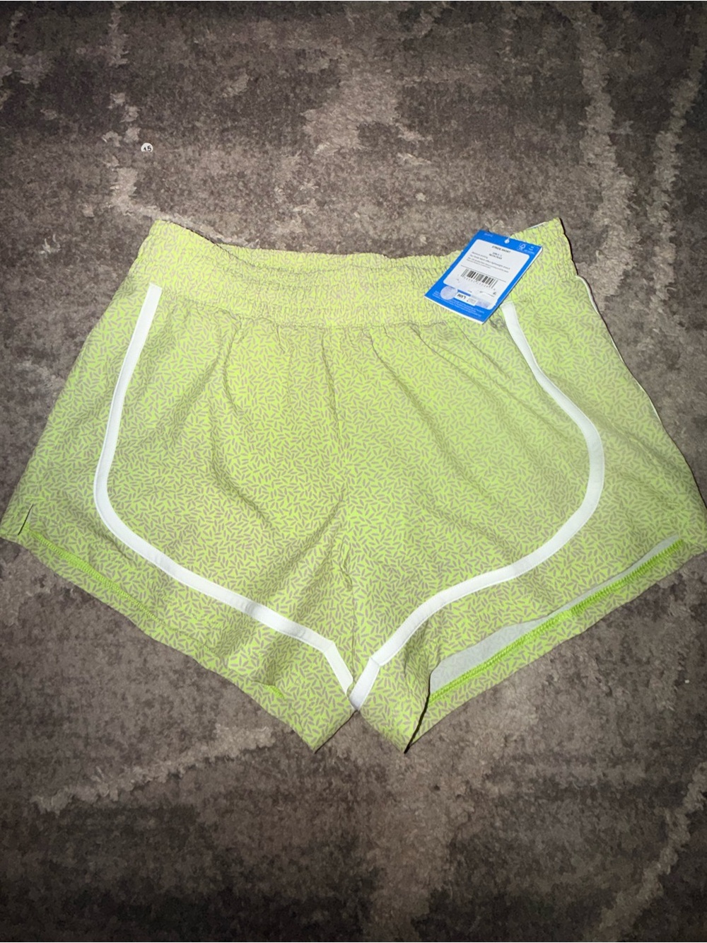 DSG Girls Neon Pear Stride Running Shorts L 14 NWT